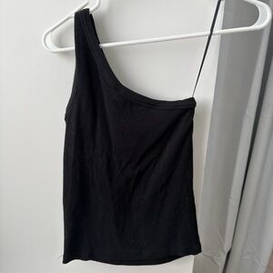 KOTN Black Asymmetrical Women's Top